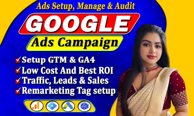 Gig Preview - Setup and optimize profitable google ads, adwords PPC campaign search ads