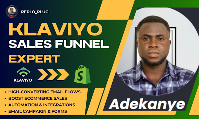 Gig Preview - Setup klaviyo email marketing flow and optimize your shopify sales funnel