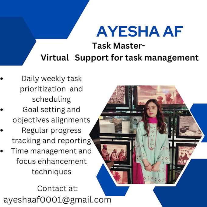 Gig Preview - Be virtual assistant for task management