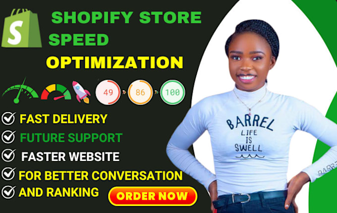 Gig Preview - Optimize shopify store speed page speed for mobile and desktop