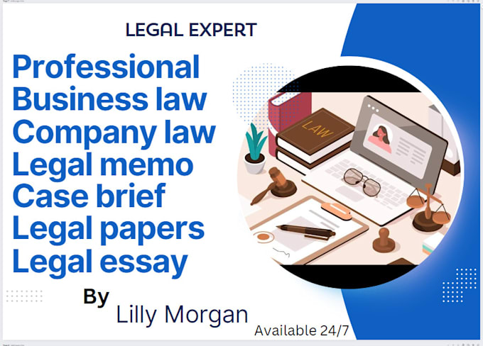 Bestseller - do business law, company law, legal memo, case brief, legal paper essay