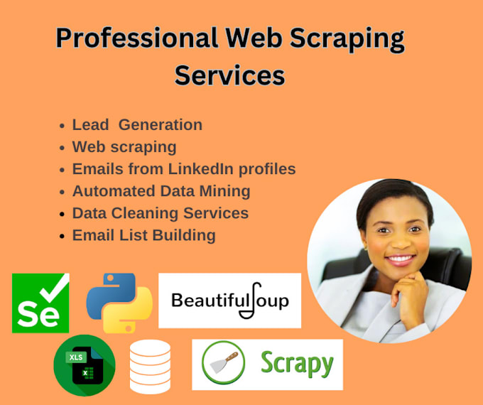 Gig Preview - Do web scraping , email scraping , automated data mining, and data cleaning