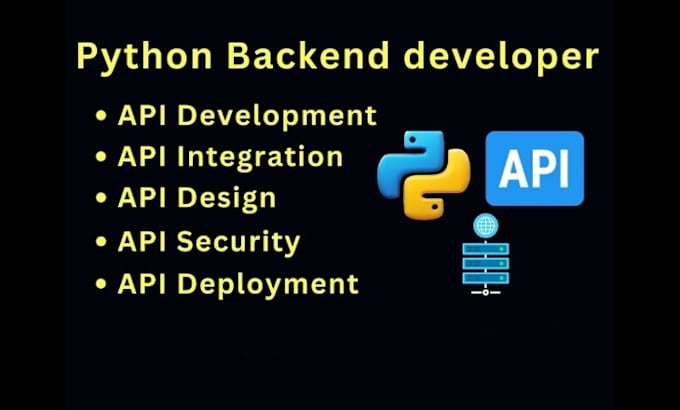 Gig Preview - Be your nodejs and python developer for API and backend