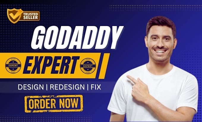 Gig Preview - Godaddy website redesign, godaddy website design, create or fix godaddy website