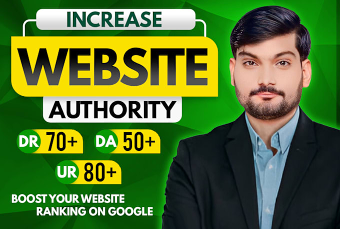 Gig Preview - Increase ahref domain rating dr, ahref url rating ur, moz domain authority da