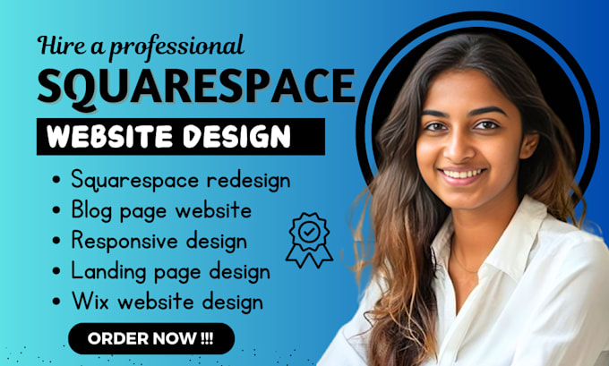 Gig Preview - Design or redesign squarespace website online store or landing page wix studio