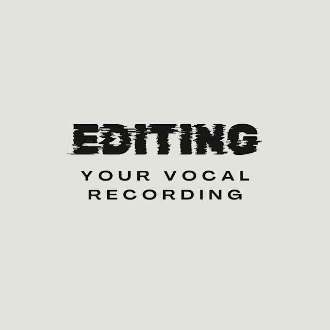 Bestseller - edit your recorded vocals