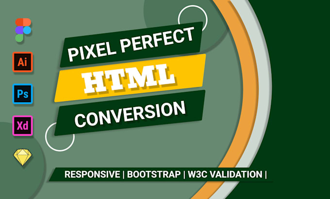 Bestseller - convert figma, PSD, and adobe xd designs to responsive HTML