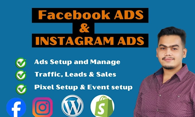 Gig Preview - Setup shopify facebook ads campaign,  instagram ads ,shopify ads