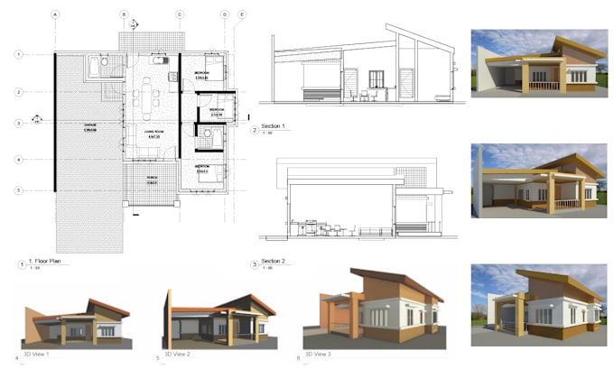 Bestseller - create 2d, 3d floor plan, section, elevation, and renders in revit