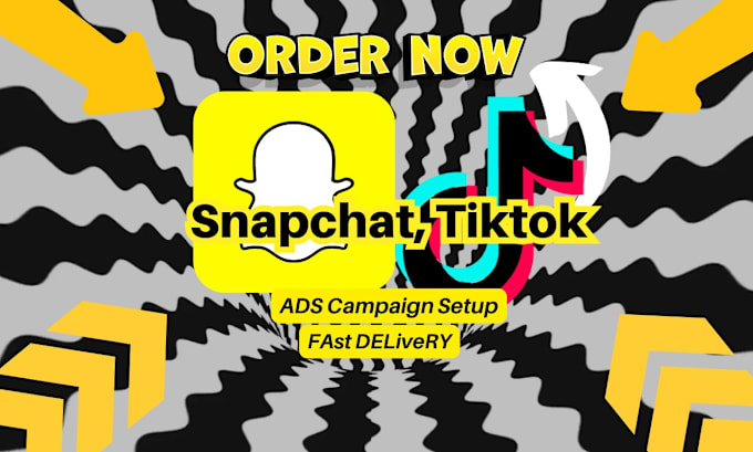 Bestseller - create, setup your snapchat ads, tiktok ads campaign