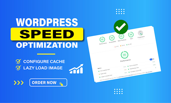 Gig Preview - Do wordpress speed optimization for google pagespeed insights