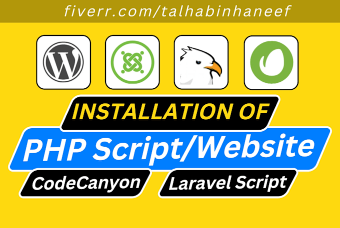 Gig Preview - Install any PHP, codecanyon laravel script on hosting or vps