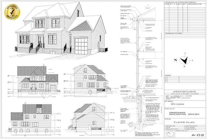 Gig Preview - Be US, UK professional architect for plan permit drawing set blueprint