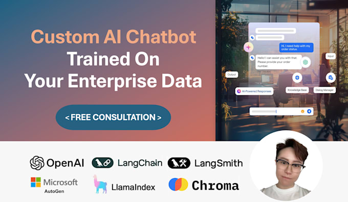 Gig Preview - Create ai chatbot with your database and knowledge base