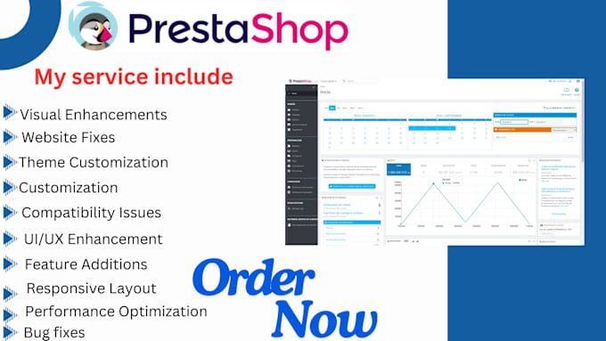 Gig Preview - Fix, customize and design your prestashop website,  opencart, magento, volusion