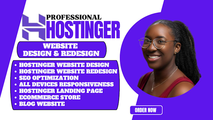 Gig Preview - Do hostinger website design, hostinger design, wordpress on hostinger website