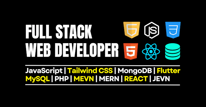 Gig Preview - Be your full stack web developer with react nodejs  and mongodb