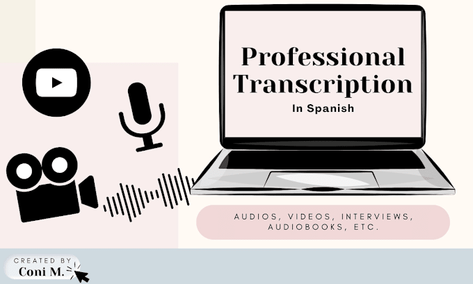 Bestseller - transcribe any audio or video file in spanish in just 24 hours