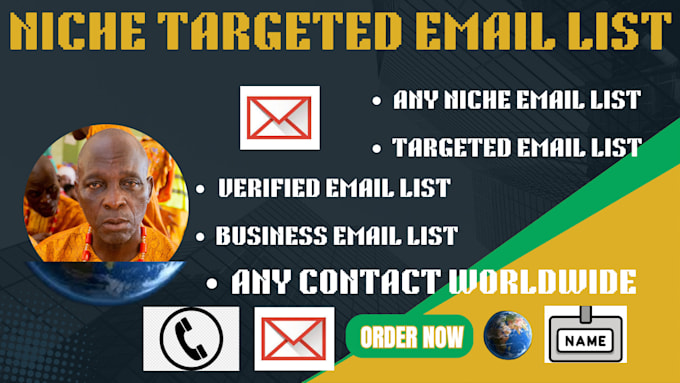 Gig Preview - Provide niche targeted active email list for email marketing