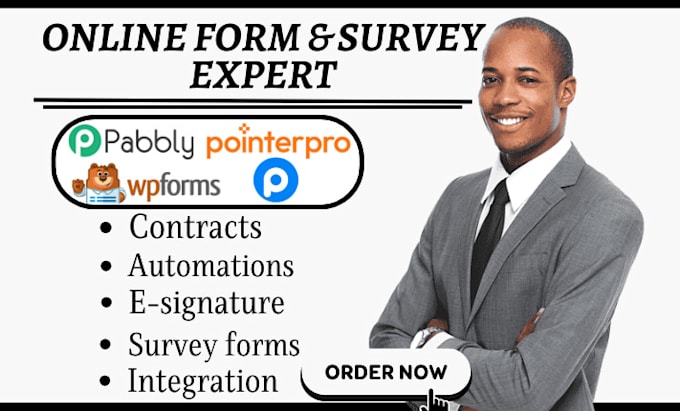 Gig Preview - Setup pabbly pointerpro typeform wpforms clickup popupsmart qwilr