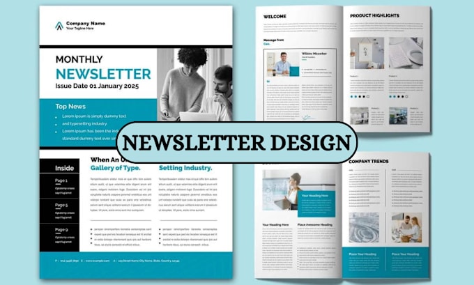 Gig Preview - Design an attractive email newsletter editable newsletter template