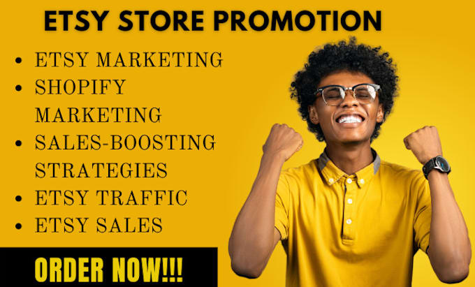 Gig Preview - Do etsy store promotion, shopify marketing etsy traffic to boost etsy sales