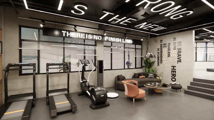 Gig Preview - Do interior design of your gym