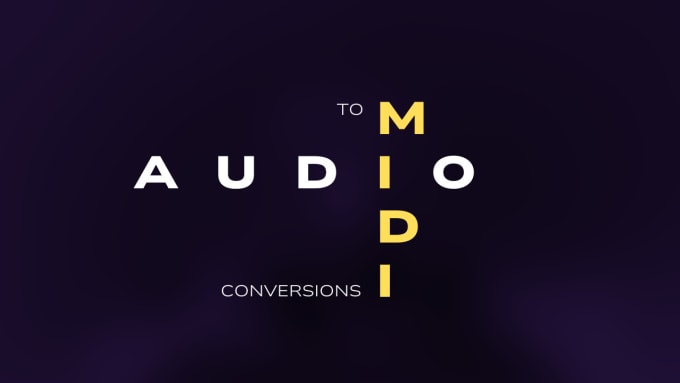 Bestseller - convert any audio to midi