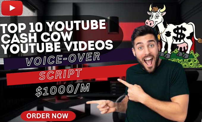 Gig Preview - Create top 10 faceless cash cow youtube videos