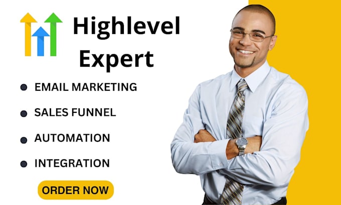 Gig Preview - Gohighlevel email marketing go highlevel sales funnel CRM ghl automation