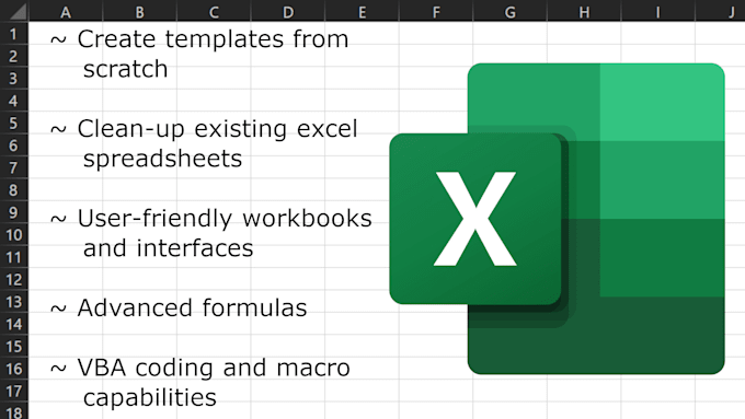 Gig Preview - Create high quality excel templates for any purpose