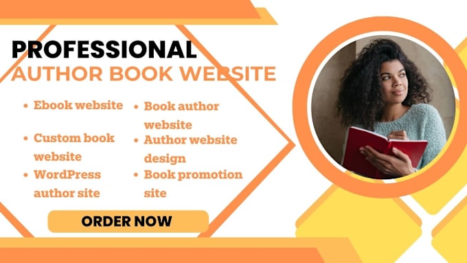 Gig Preview - Design professional book author website ebook landing page for writer or blogger