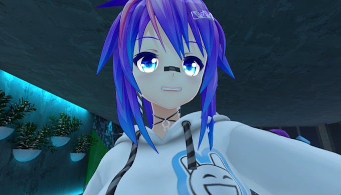 Gig Preview - Custom vroid model vrm mmd anime for 3d vtuber vrchat vr character vrc avatar