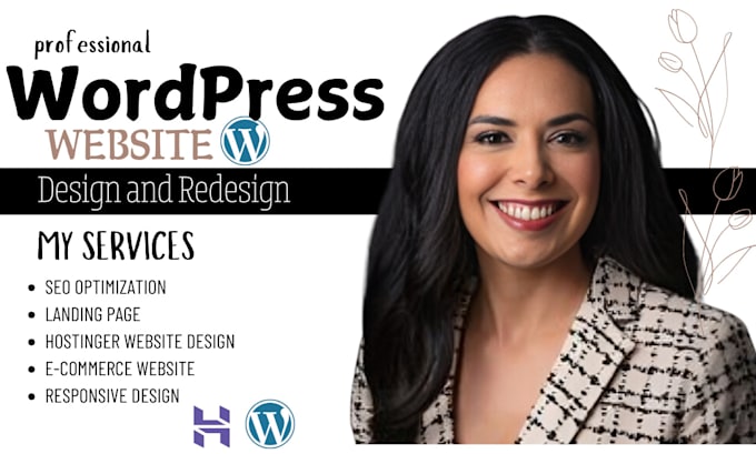 Gig Preview - Redesign wordpress website on bluehost godaddy siteground hostinger hostgato