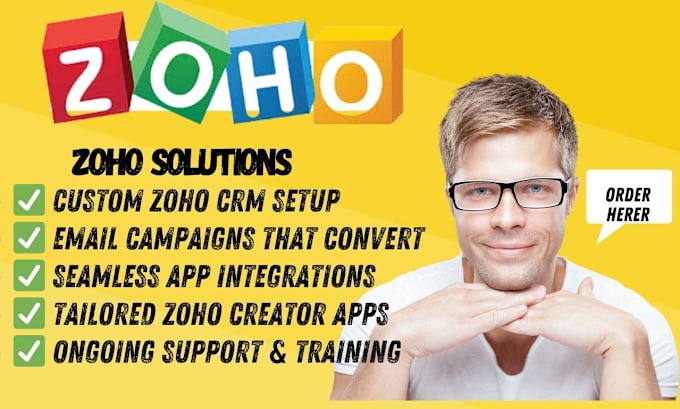 Gig Preview - Set up zoho CRM, zoho campaigns, zoho books, zoho forms, zoho sites, zoho desk