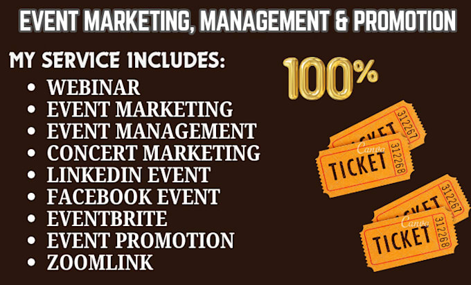 Gig Preview - Do organic event promotion, eventbrite and social media marketing for your event