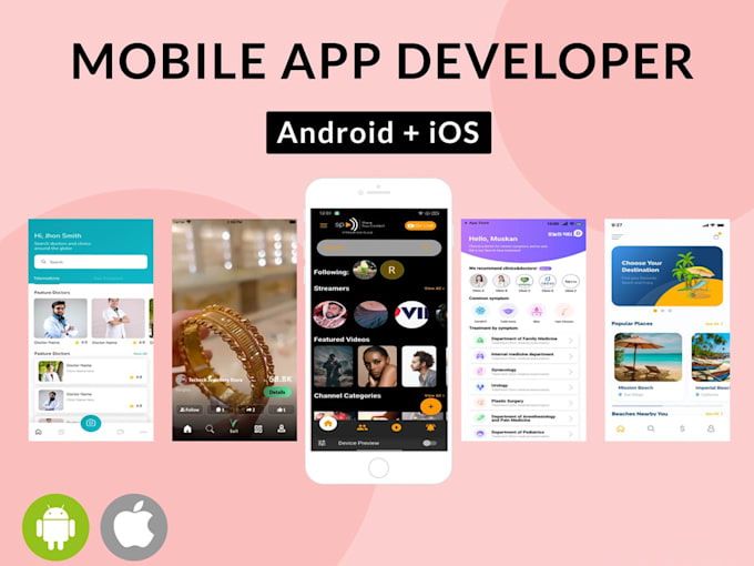 Bestseller - do app development android ios app, building mobile app flutter developer