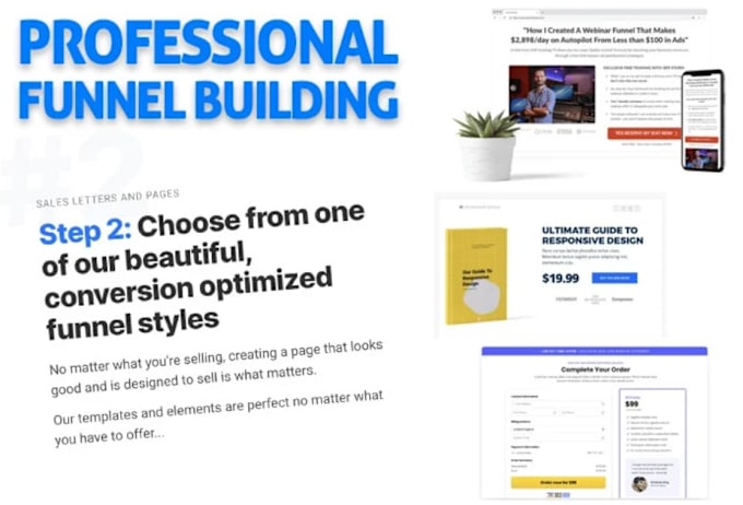 Gig Preview - Design a optimizepress landing page or sales funnel