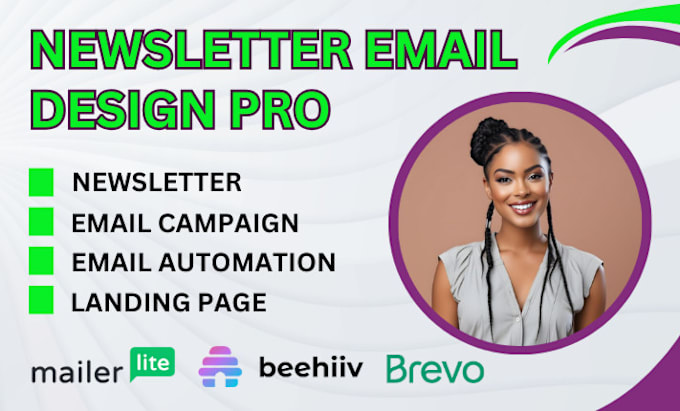 Gig Preview - Setup mailerlite brevo beehiiv emails newsletter landing page email campaign