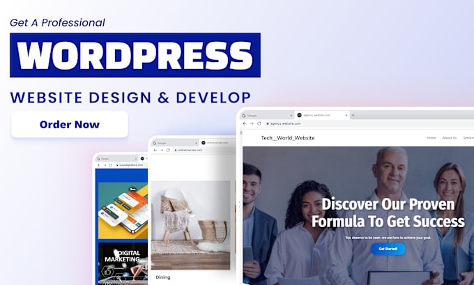 Gig Preview - Build, redesign responsive wordpress website for you