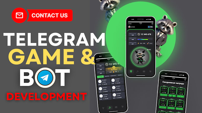 Bestseller - create a telegram mini app and game, telegram website