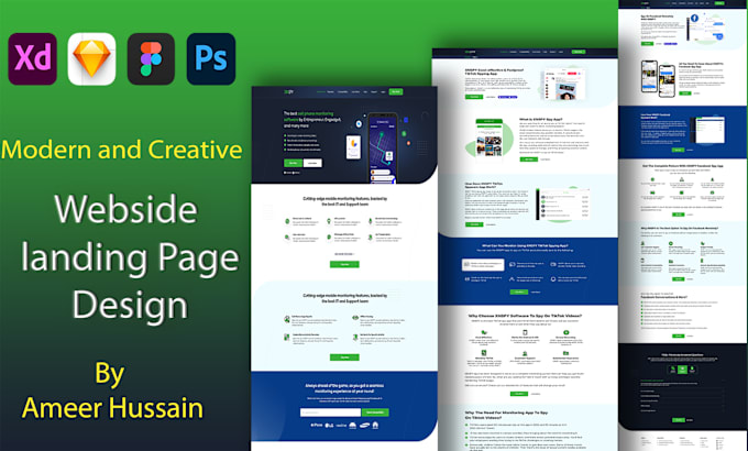 Gig Preview - Do website design, landing page , mobile app UI UX design