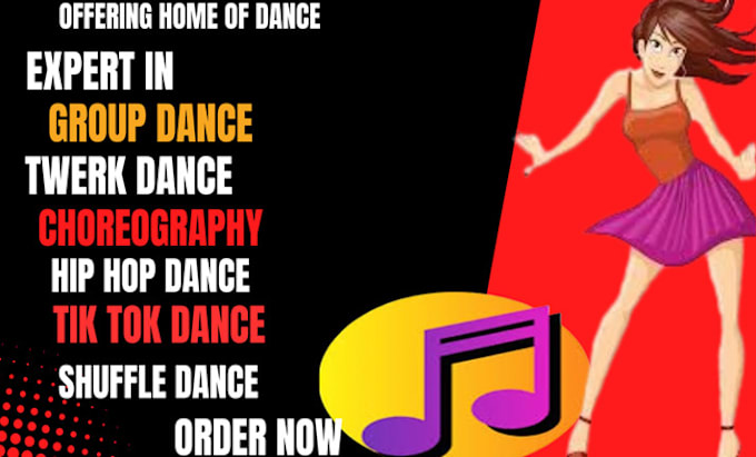 Gig Preview - Do professional group dance dance choreography tiktok dance twerk dance video