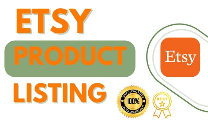 Gig Preview - Do esty product listing, upload products in your etsy shop