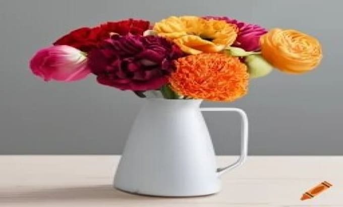 Gig Preview - Make flower vases for home decor using ai photo