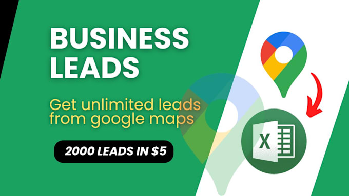 Gig Preview - Do google map b2b lead generation with emails, business leads scrapping