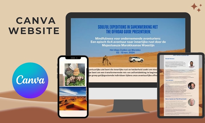 Gig Preview - Create professional canva websites, landing pages and portfolio websites