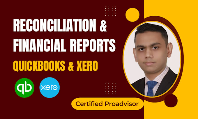 Gig Preview - Do bookkeeping, reconciliation, financial reports in quickbooks online and xero