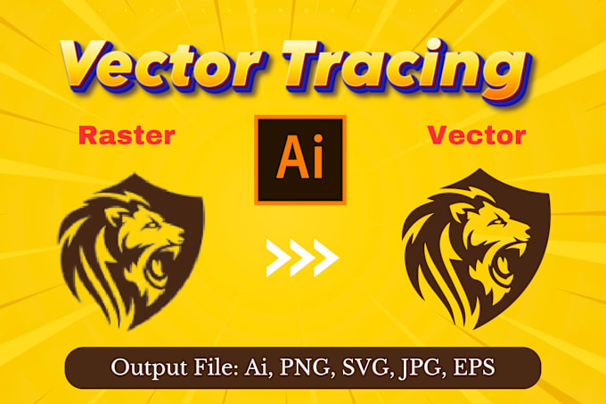 Gig Preview - Do professional vector tracing in adobe illustrator